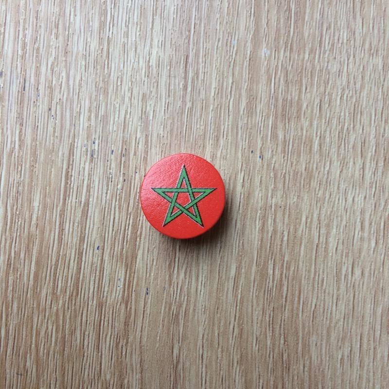Houten Kraal vlag Marokko