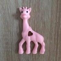 Bijtring Giraf Baby roze