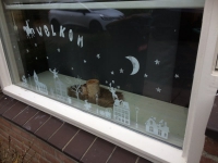 Raamsticker Sinterklaas compleet