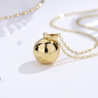 Zwangerschapsketting goud hartjes