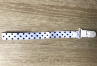 Speenkoord Dots zwart/wit