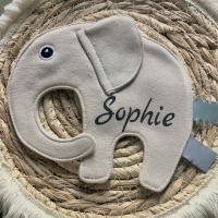 Speendoekje olifant beige