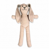 Knuffel konijn rammelaar roze