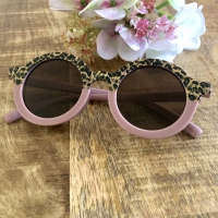 Kinder Zonnebril panter roze