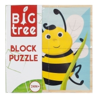 Houten blokpuzzel Dieren