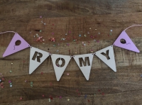 Verjaardagslinger met naam Meisje