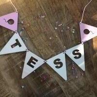 Verjaardagslinger met naam Meisje