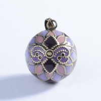 Zwangerschapsketting paars mandala