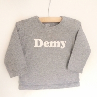 Baby shirt Blauw met naam/ tekst